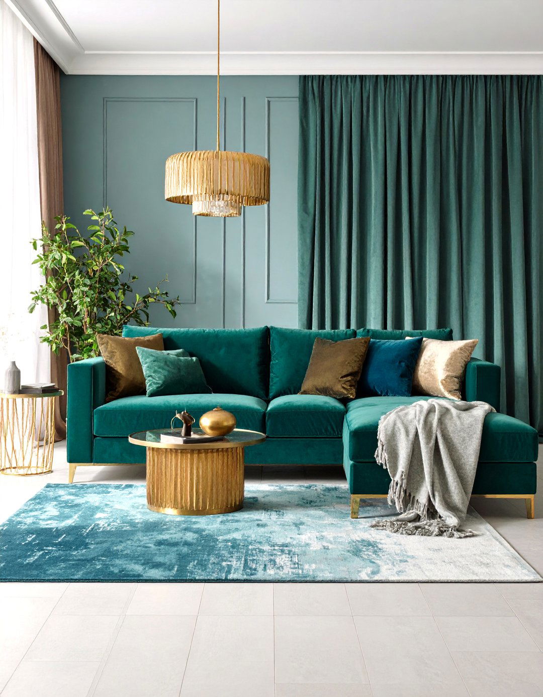 Jewel Tone Textile Layering Technique - 25 Ways to Decorate With Jewel Tones