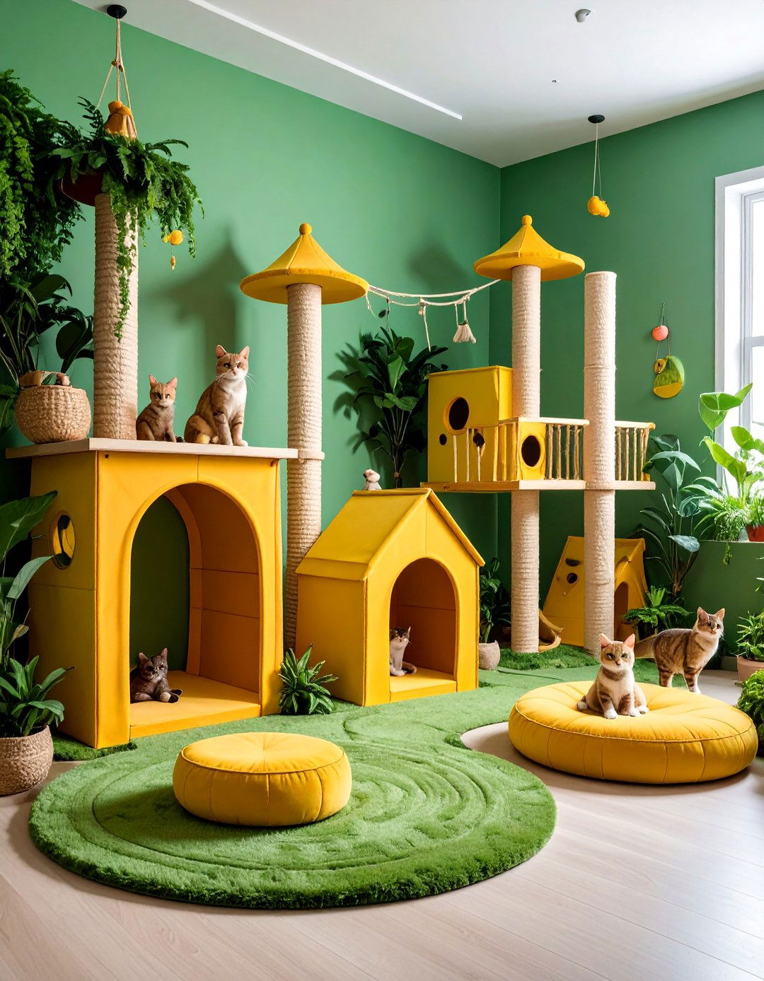 Jungle Adventure Cat Playground - 25 Cat Room Ideas