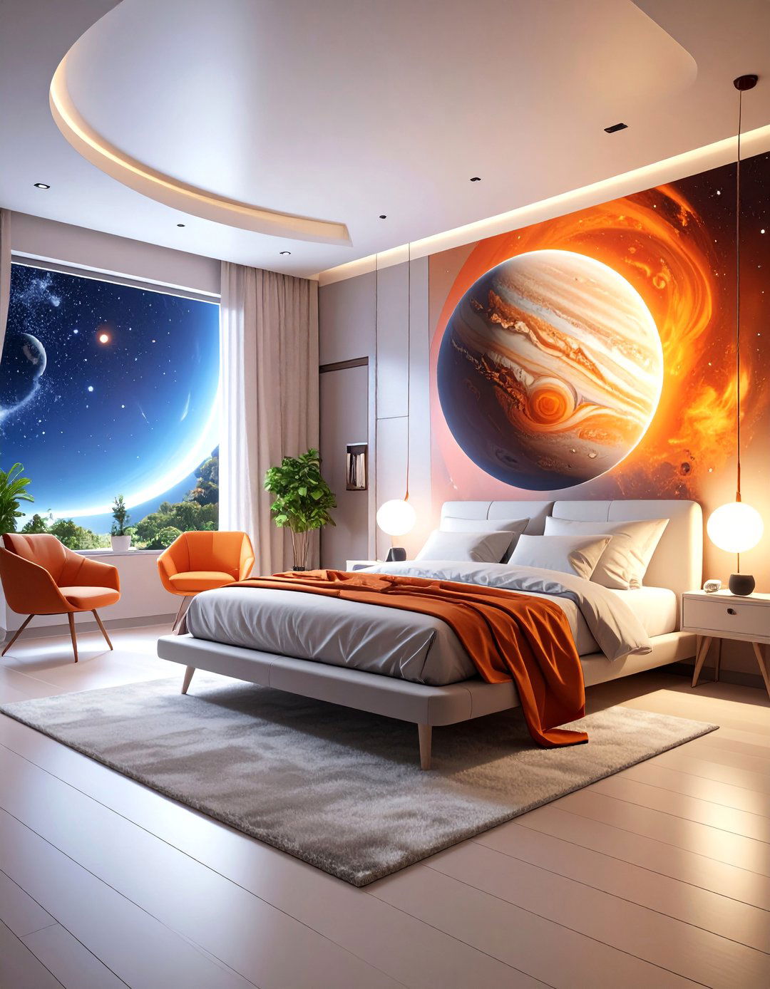 Jupiter Storm System Chamber - 25 Space-themed Room Ideas