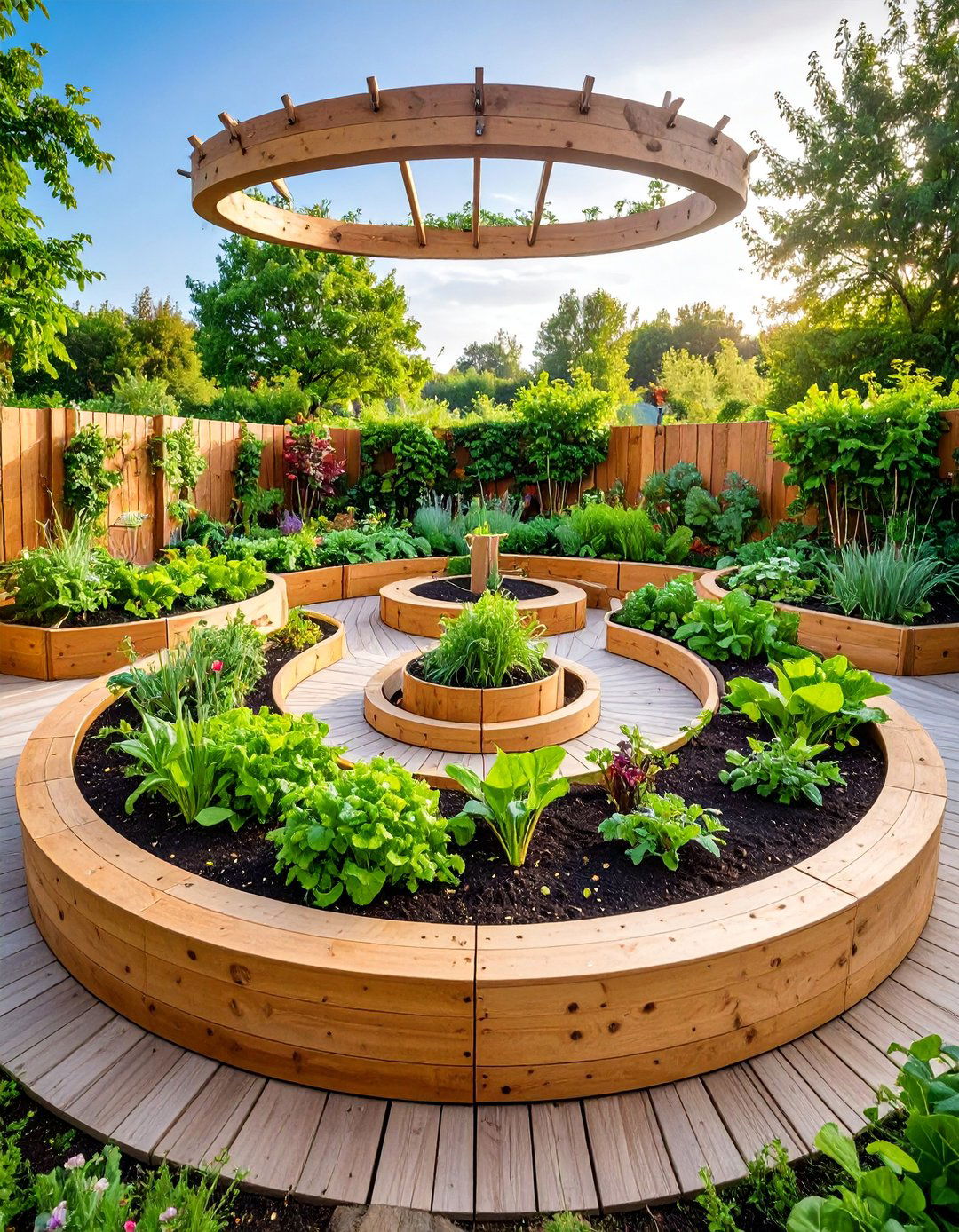 Keyhole Permaculture Garden - 25 Vegetable Garden Ideas
