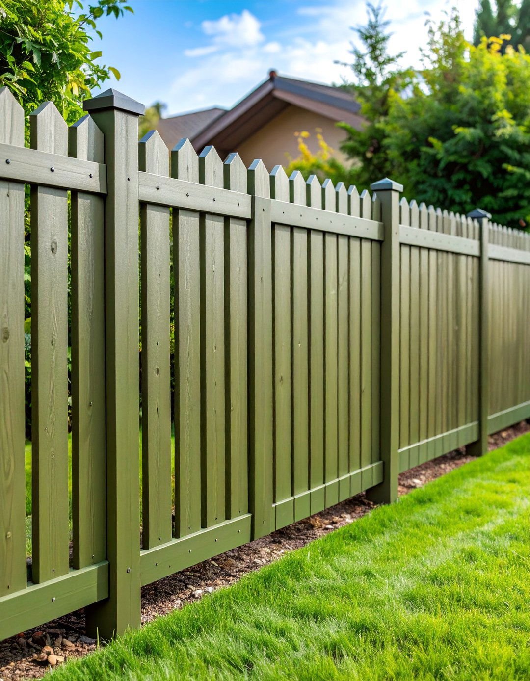 Khaki Vinyl Fence for Military Inspired Strength - 25 Vinyl Fence Colors