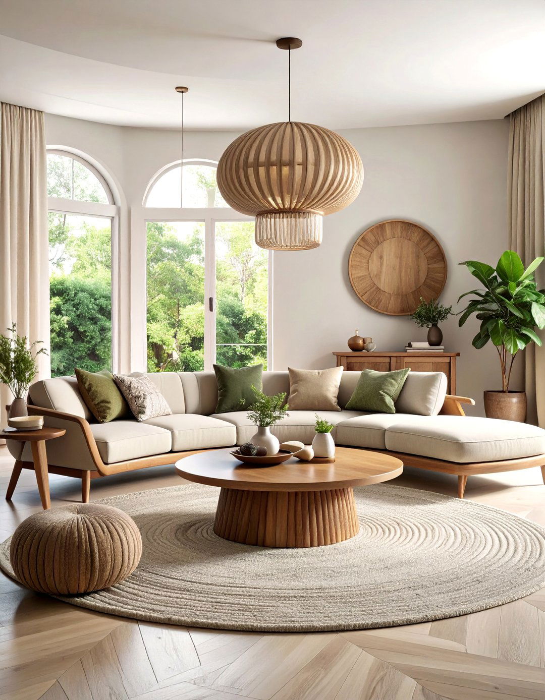 Kidney Shaped Furniture Organic Living Room - 25 1950s Living Room Ideas