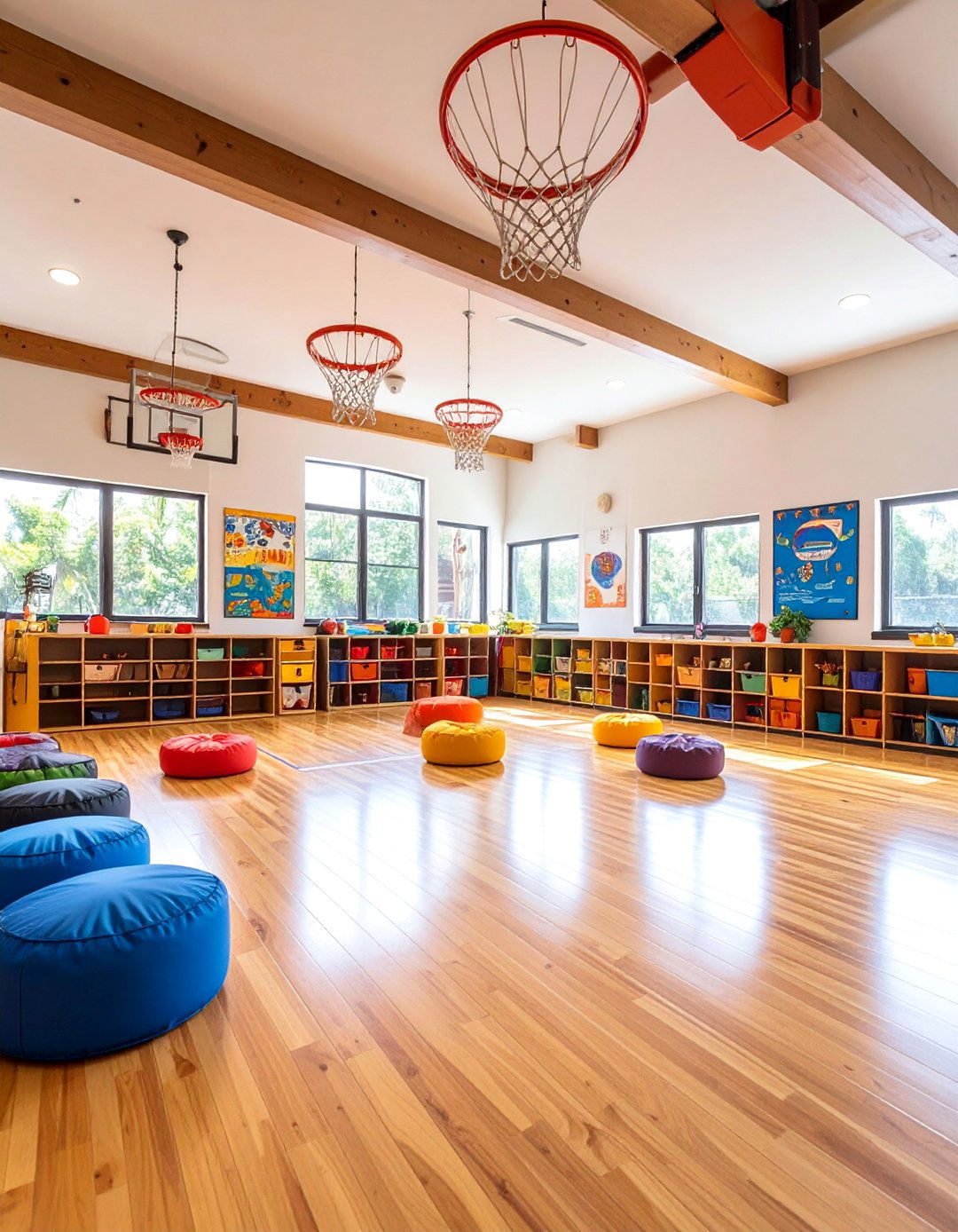 Kids Basketball Playroom Design - 25 basketball room decor ideas