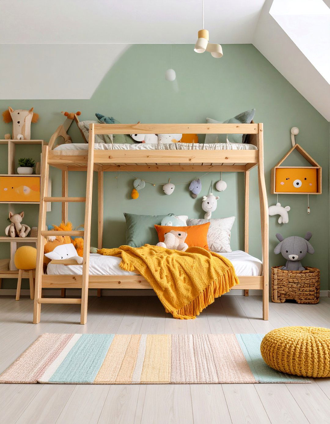 Kids Country Bedroom with Animal Motifs - 25 Country Bedroom Ideas