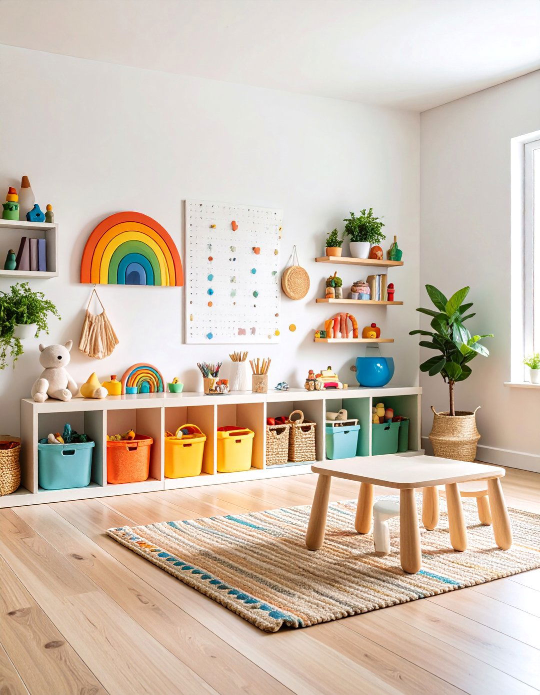 Kids Playroom Activity Pegboard - 25 Pegboard Ideas
