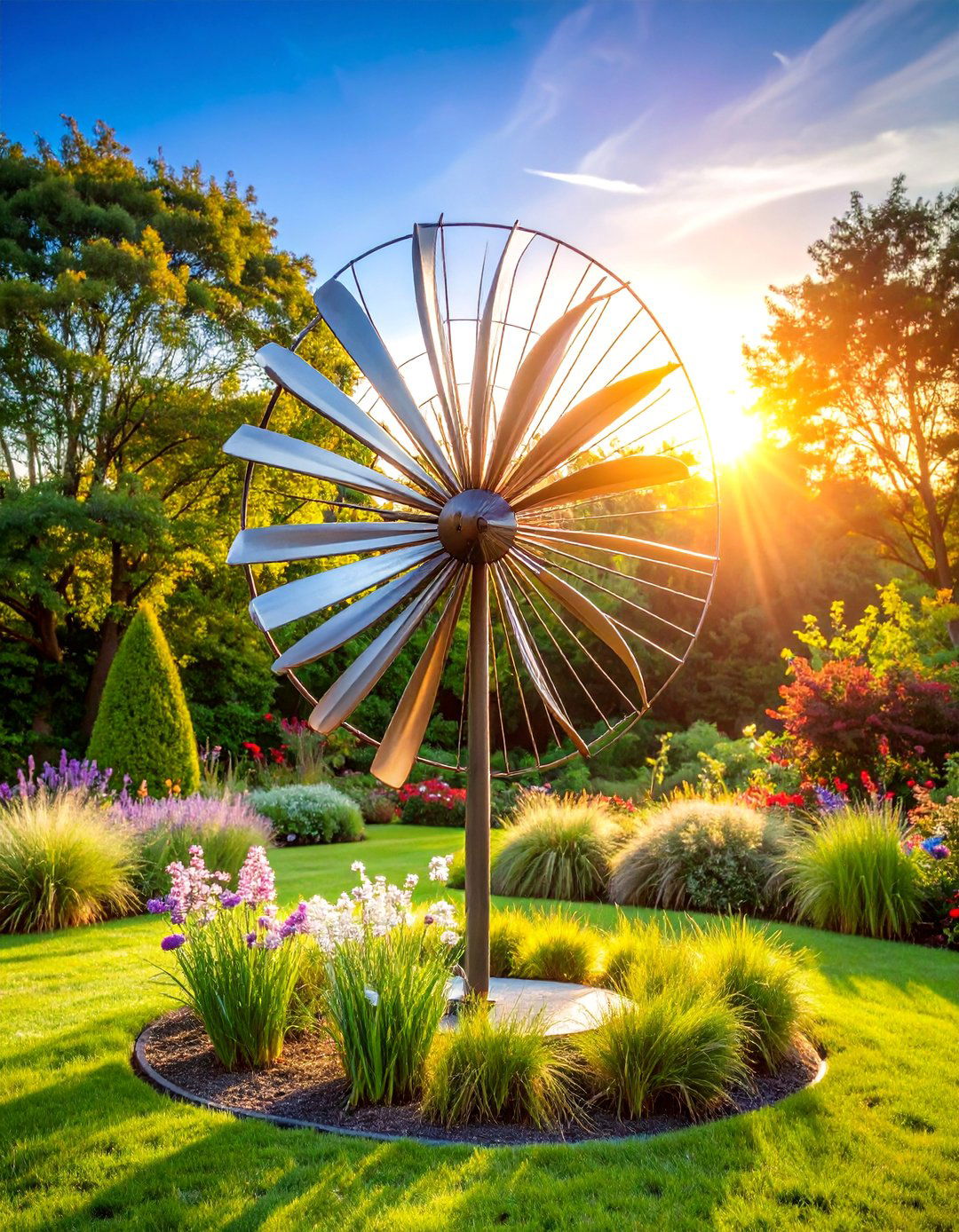 Kinetic Wind Sculpture Garden - 25 Garden Art Ideas