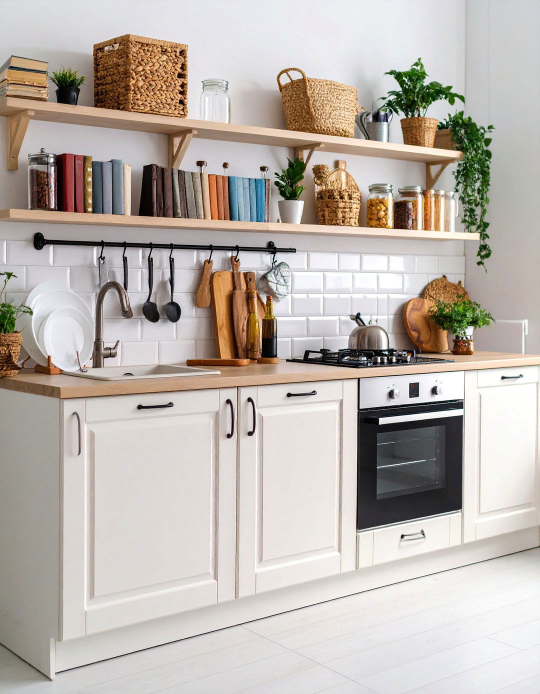 Kitchen Cookbook Organization Station - 25 Bookshelf Organization Ideas