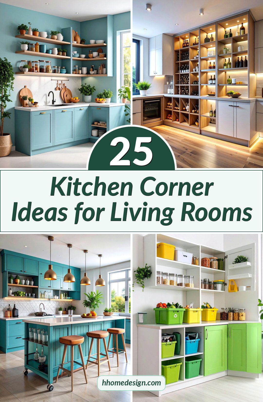 25 Kitchen Corner Ideas for Living Rooms