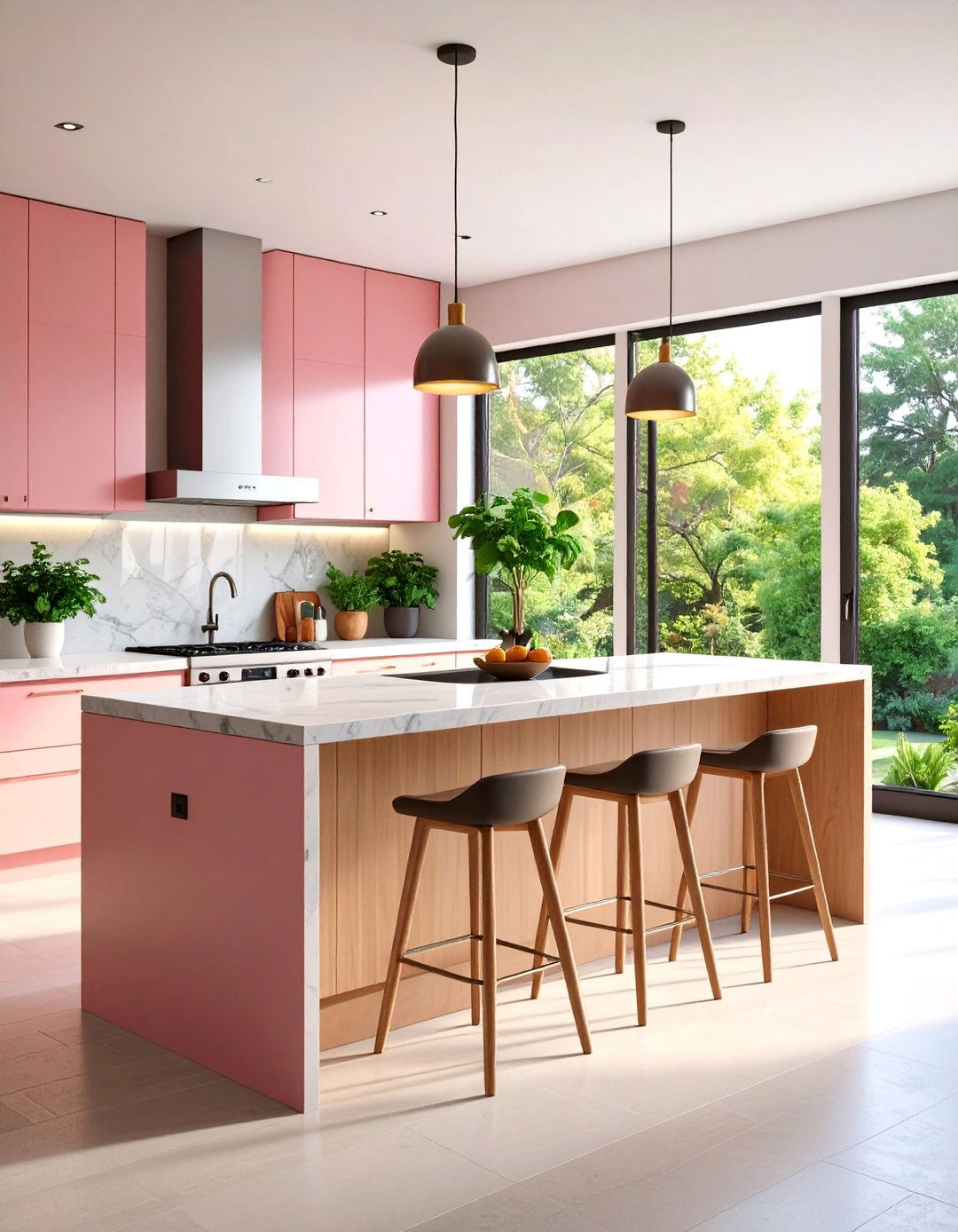 Kitchen Counter Extension for Extra Workspace - 25 Kitchen Bay Window Ideas