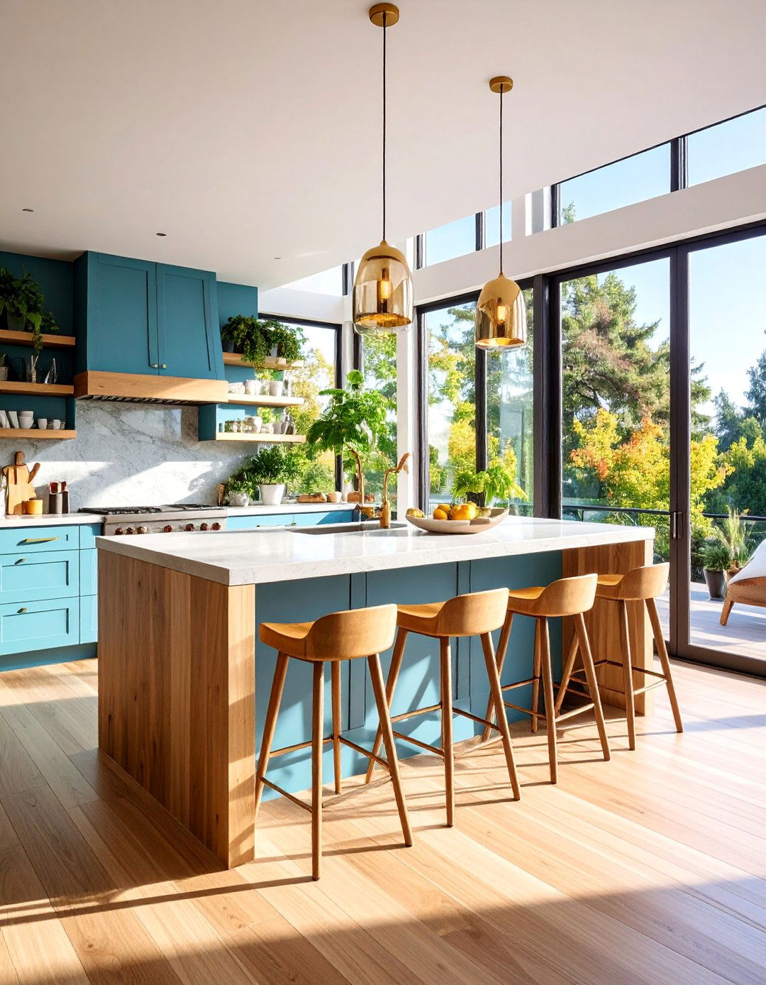 Kitchen Extension Breakfast Bar - 25 Mid-century Modern Sunroom Ideas