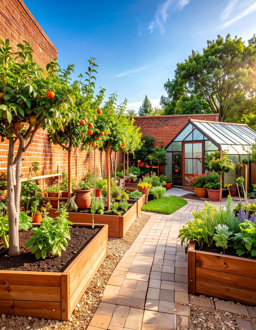 Kitchen Herb Garden Haven - 25 Small Walled Garden Ideas