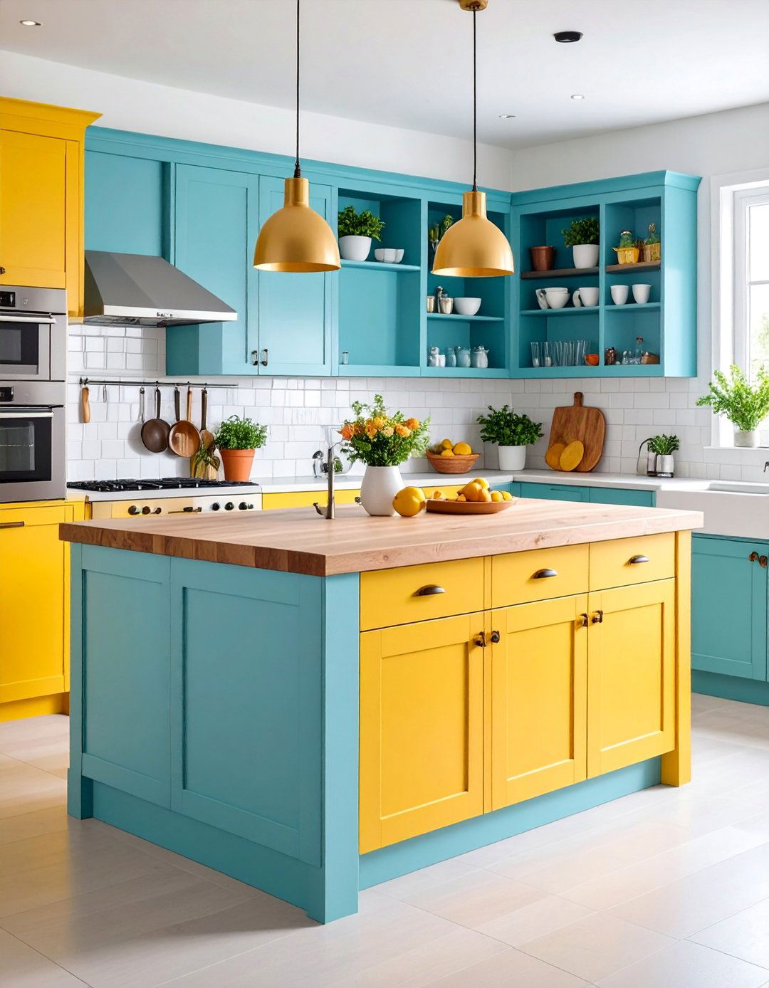 Kitchen Island with Built In Cookware Storage - 25 Pots and Pans Storage Ideas