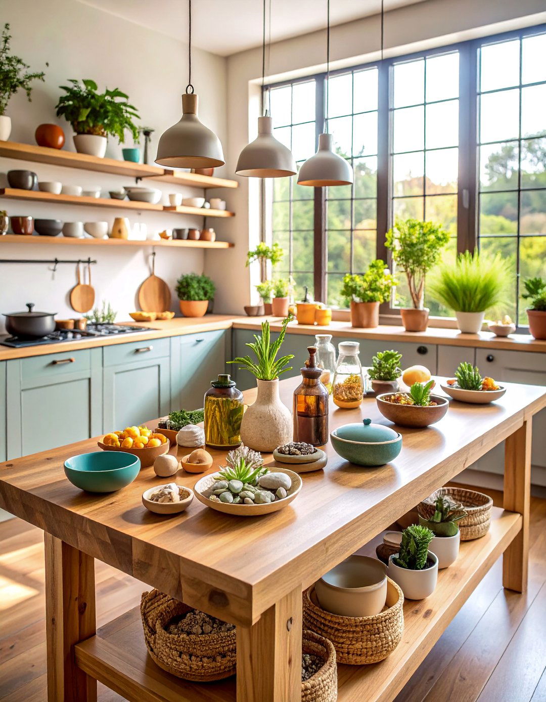 Kitchen Island with Zen Meditation and Mindful Cooking Space - 25 kitchen island decor ideas