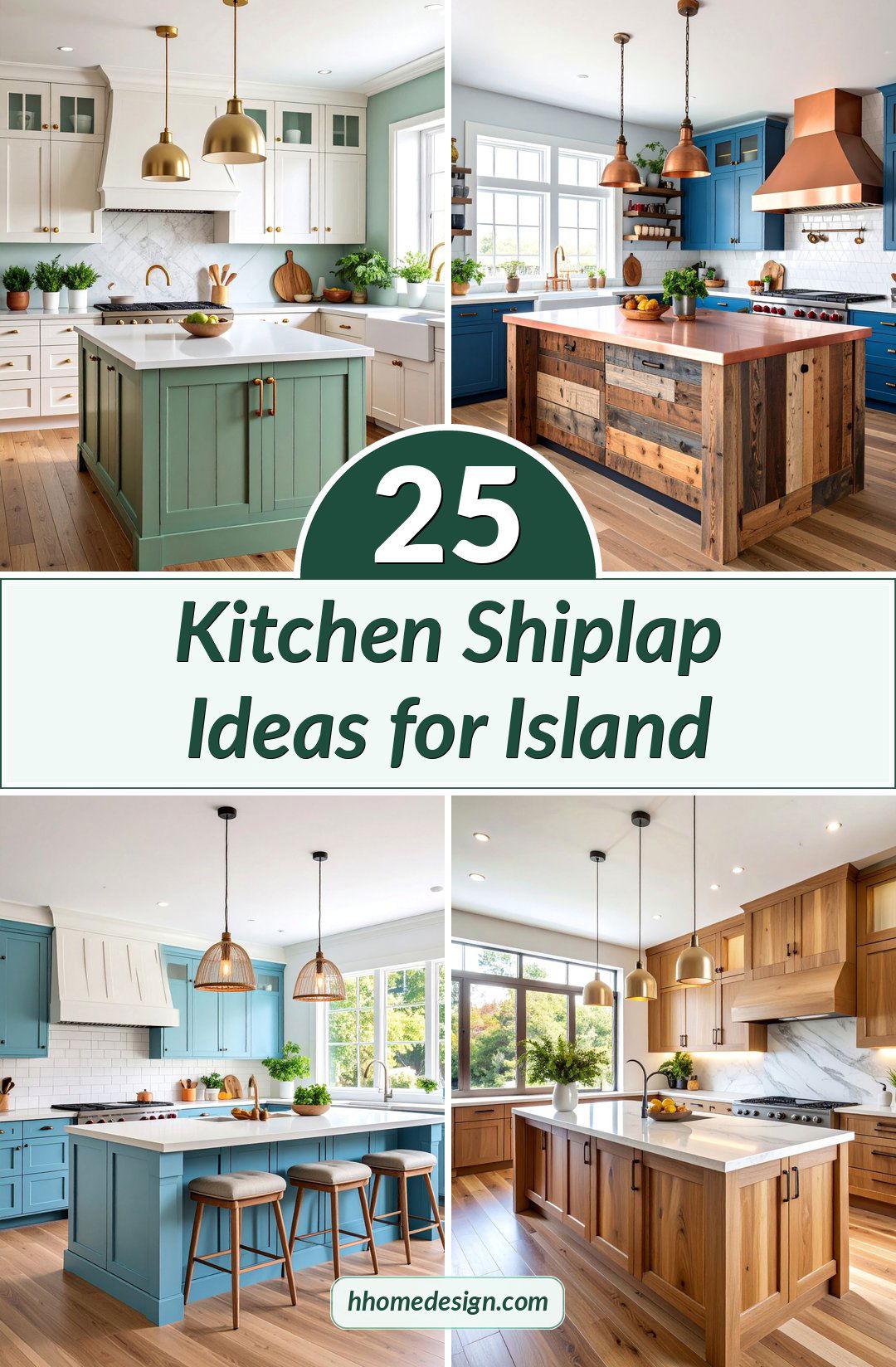 25 Kitchen Shiplap Ideas for Island