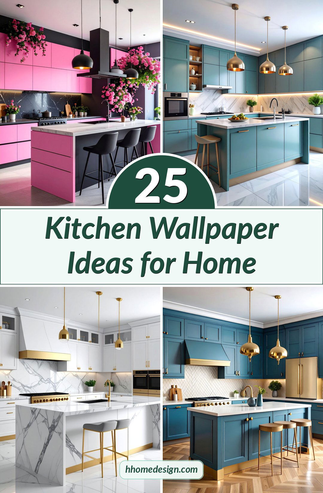 25 Kitchen Wallpaper Ideas for Home