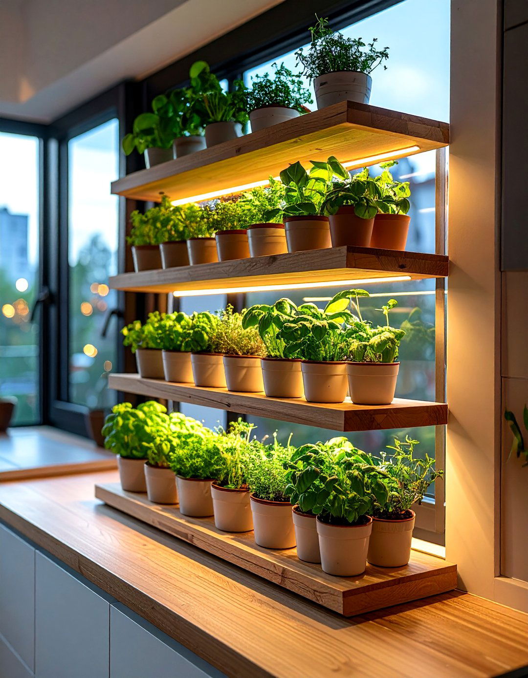 Kitchen Window Herb Garden Sanctuary - 25 Indoor Garden Ideas