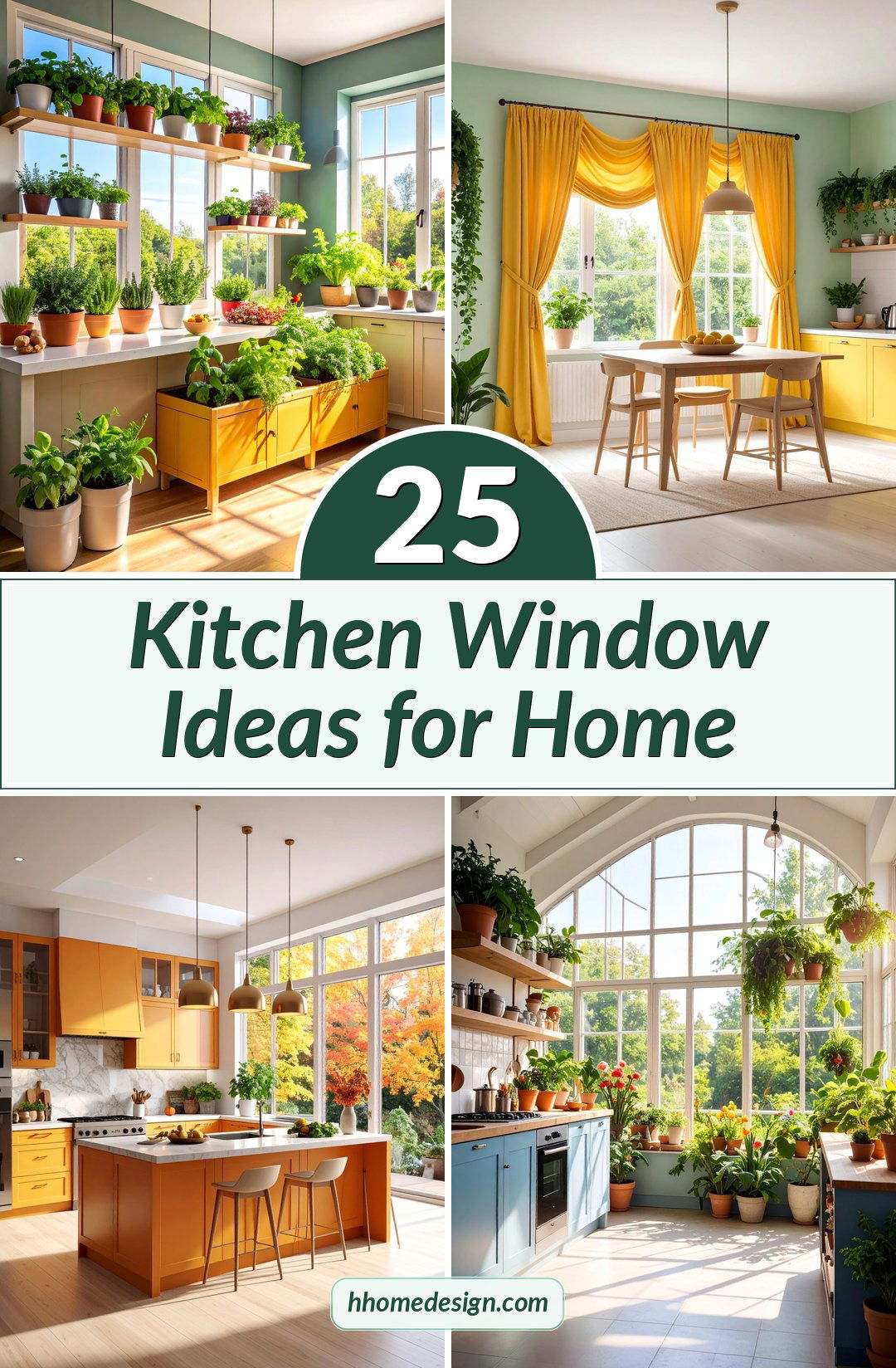 25 Kitchen Window Ideas for Home