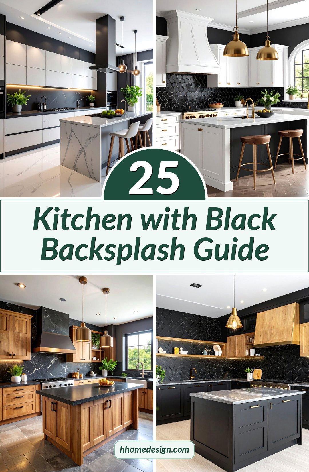 25 Kitchen with Black Backsplash Guide