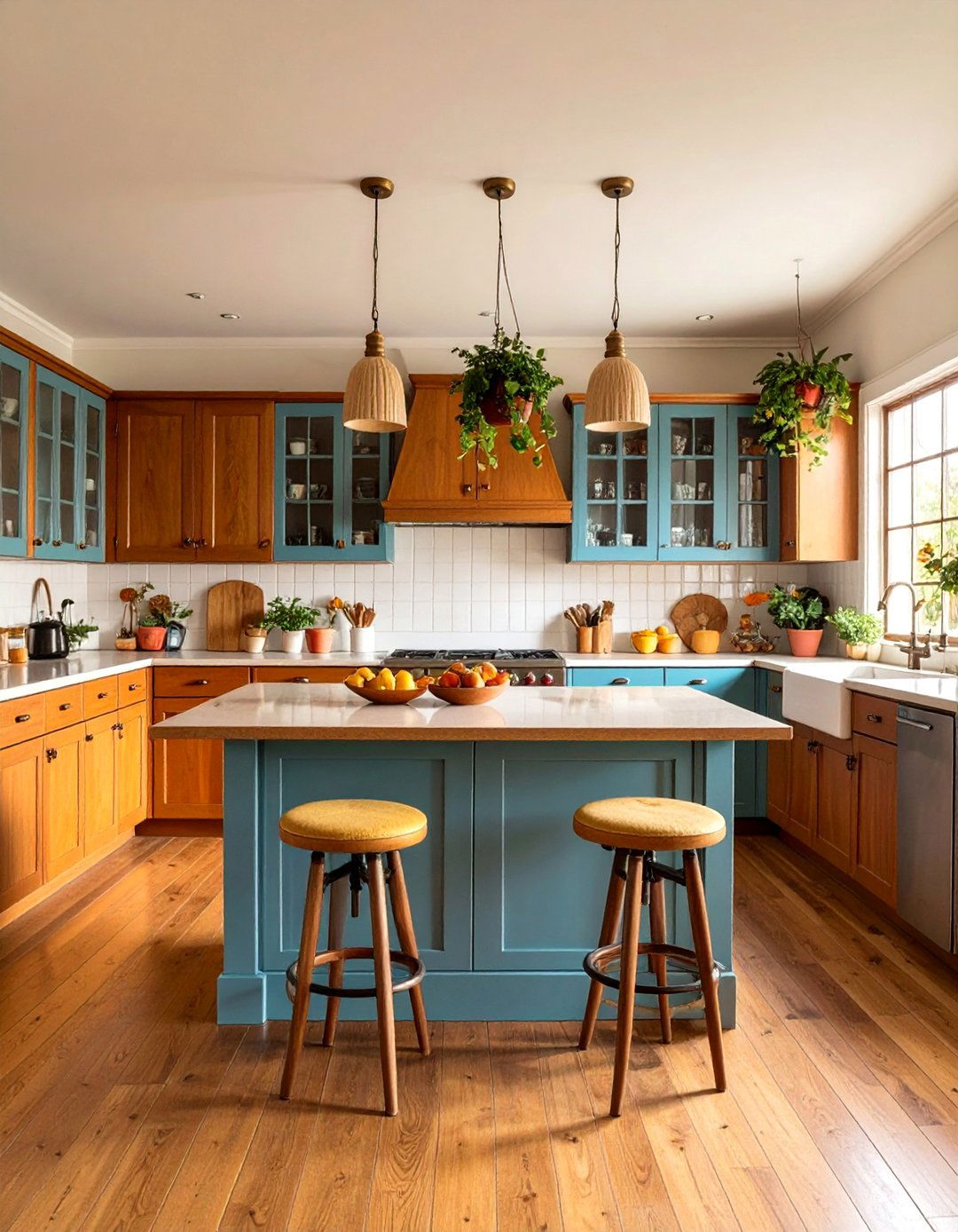 Kitchen with Breakfast Bar and Counter Height Seating - 25 70s Kitchen Ideas