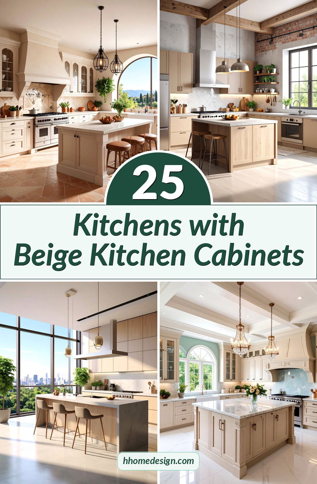 25 Kitchens with Beige Kitchen Cabinets