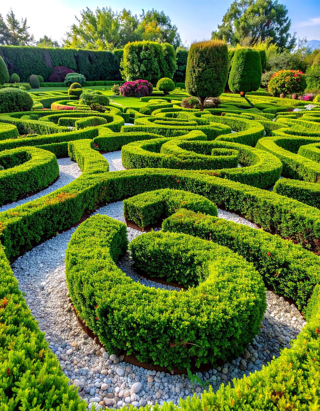 Knot Garden with Intricate Hedge Patterns - 25 Formal Garden Ideas