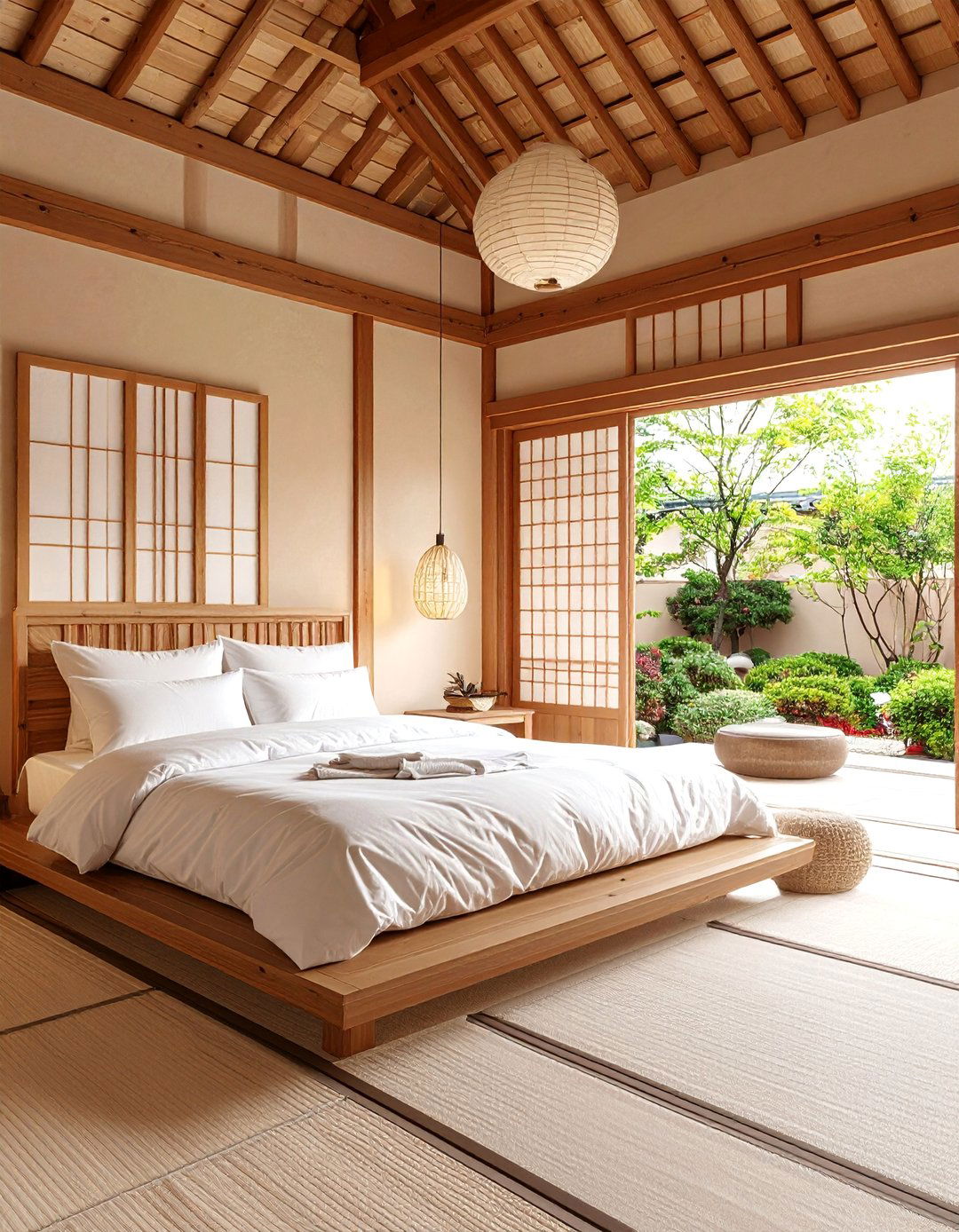 Korean Hanok Style Bedroom with Ondol Heating - 25 Asian Bedroom Ideas