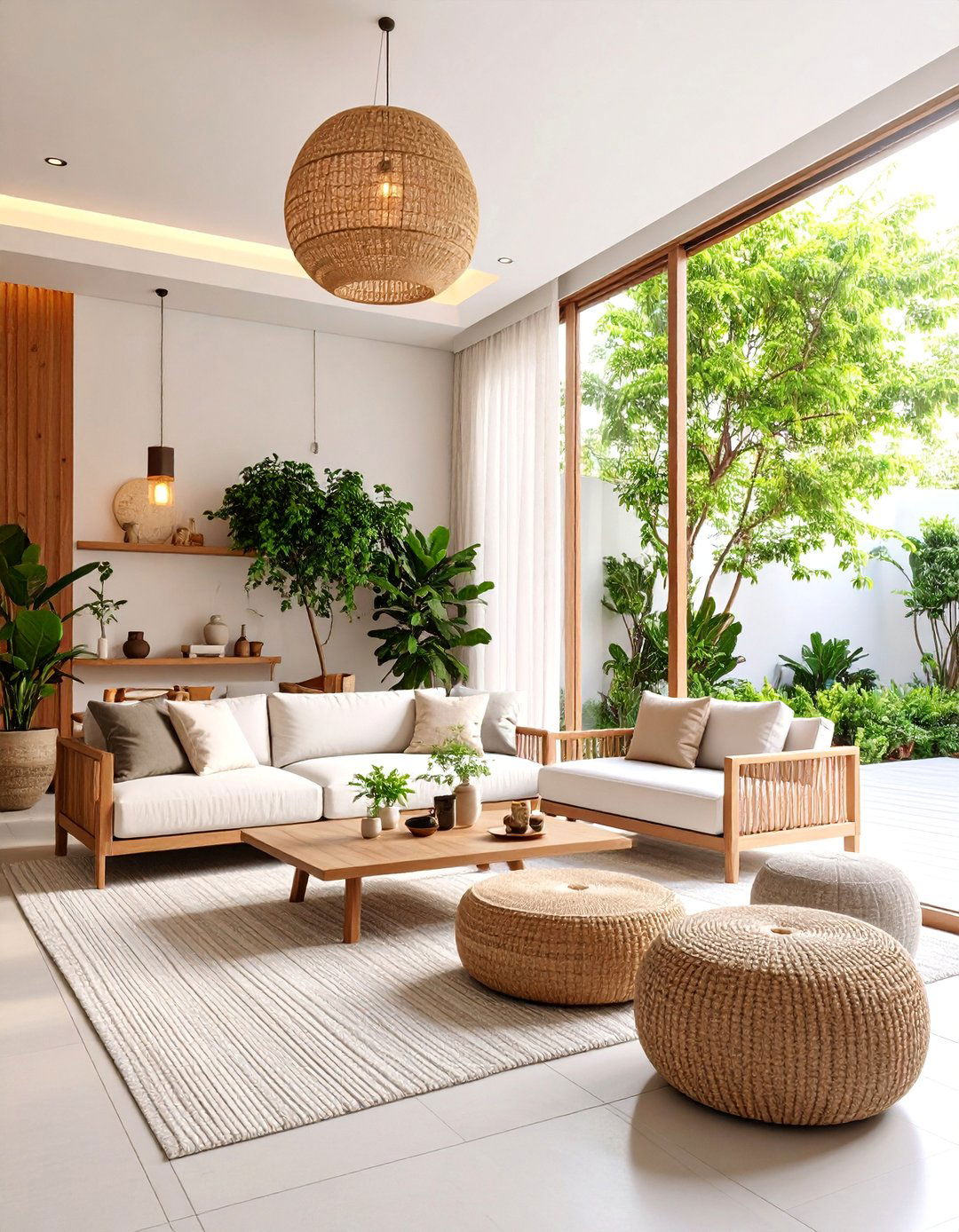 Korean Living Room with Courtyard Connection - 25 Korean Living Room Ideas