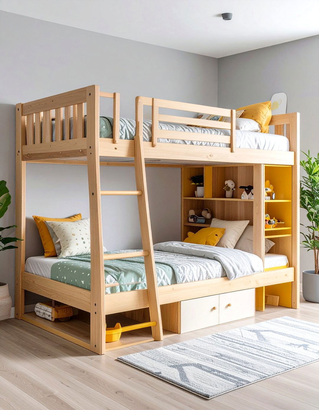 L Shaped Corner Bunk Bed for Kids Rooms - 25 Corner Bed Ideas