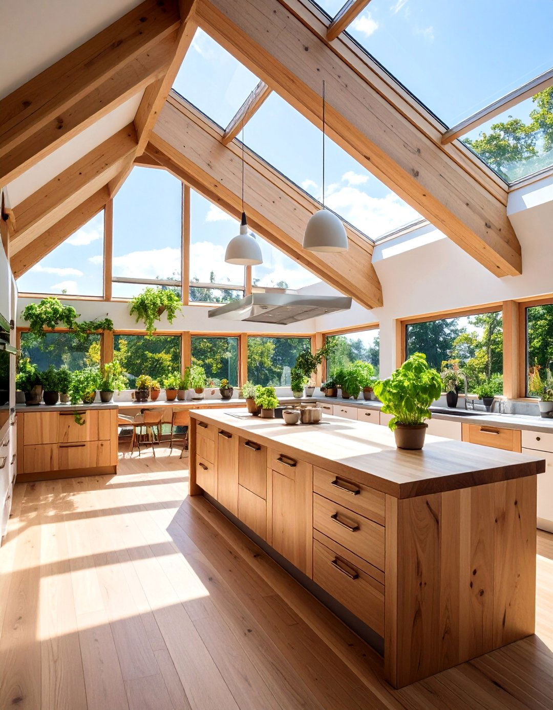 L Shaped Kitchen with Skylight Ceiling - 25 l shaped kitchen ideas