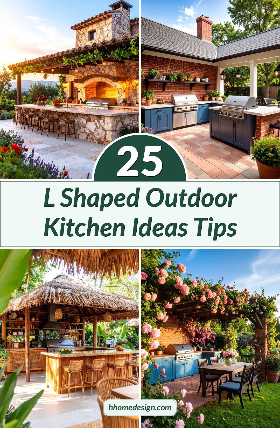 25 L Shaped Outdoor Kitchen Ideas Tips