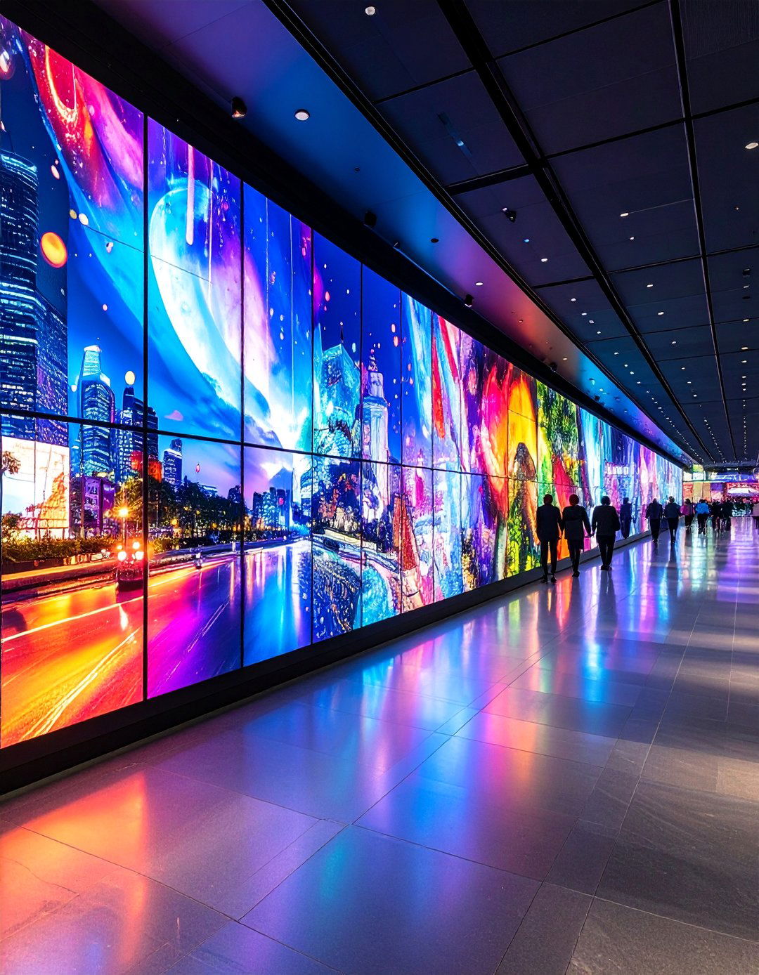 LED Matrix Interactive Display Murals - 25 Interactive Murals