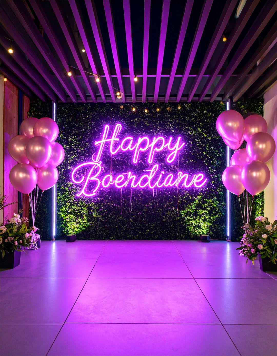 LED Neon Sign Wedding Entrance - 25 Wedding Entrance Ideas