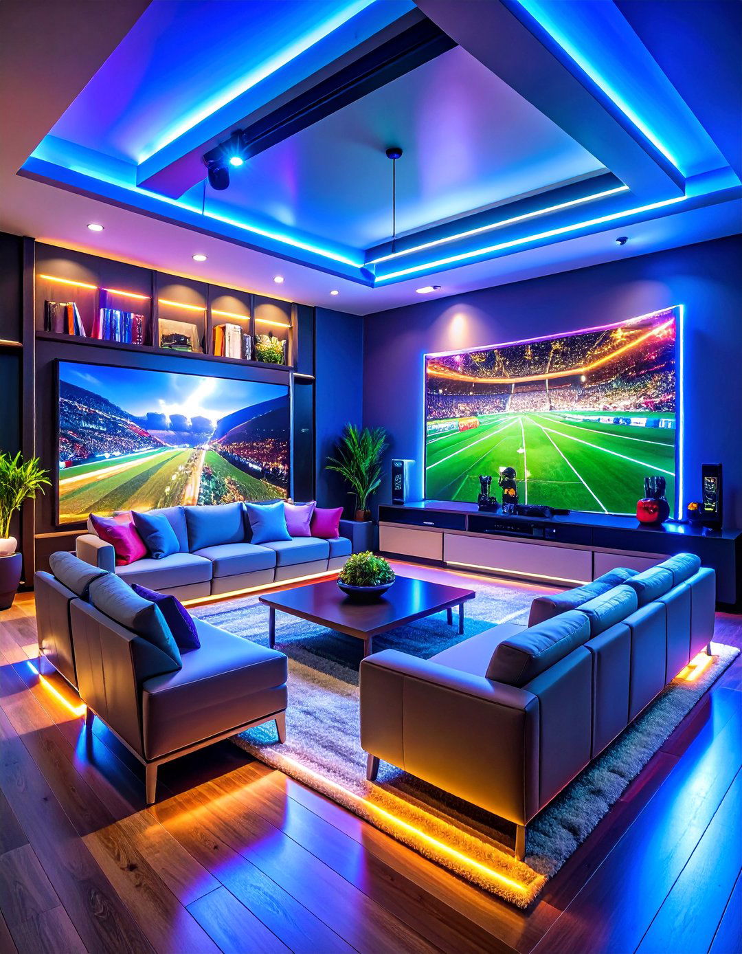 LED Neon Sports Team Victory Sign - 25 Man Cave Sign Ideas