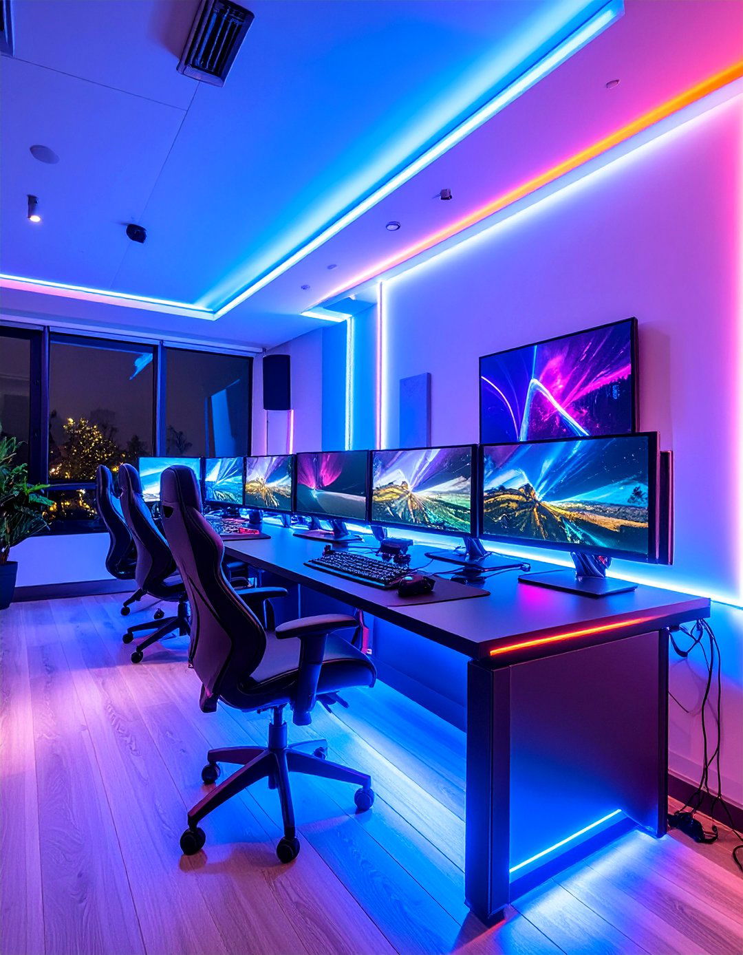 LED Strip Ambient Lighting - 25 Streaming Setup Ideas