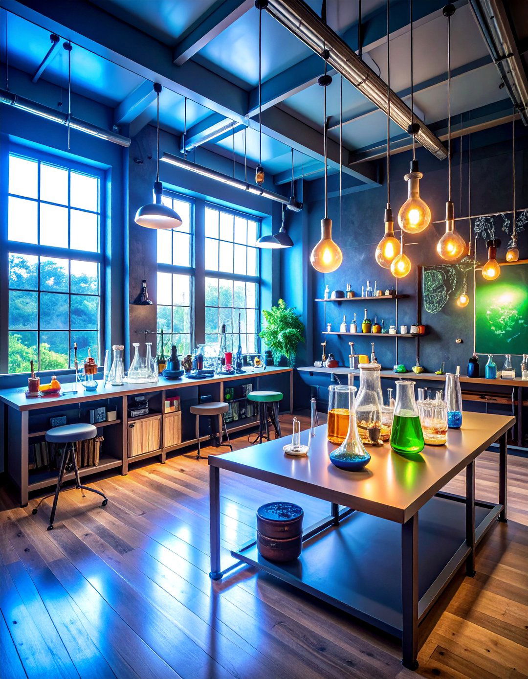 Laboratory Mad Scientist Gaming Den - 25 Video Game Room Ideas
