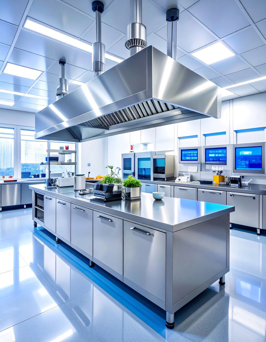 Laboratory Style Precision Kitchen - 25 Office Kitchen Ideas