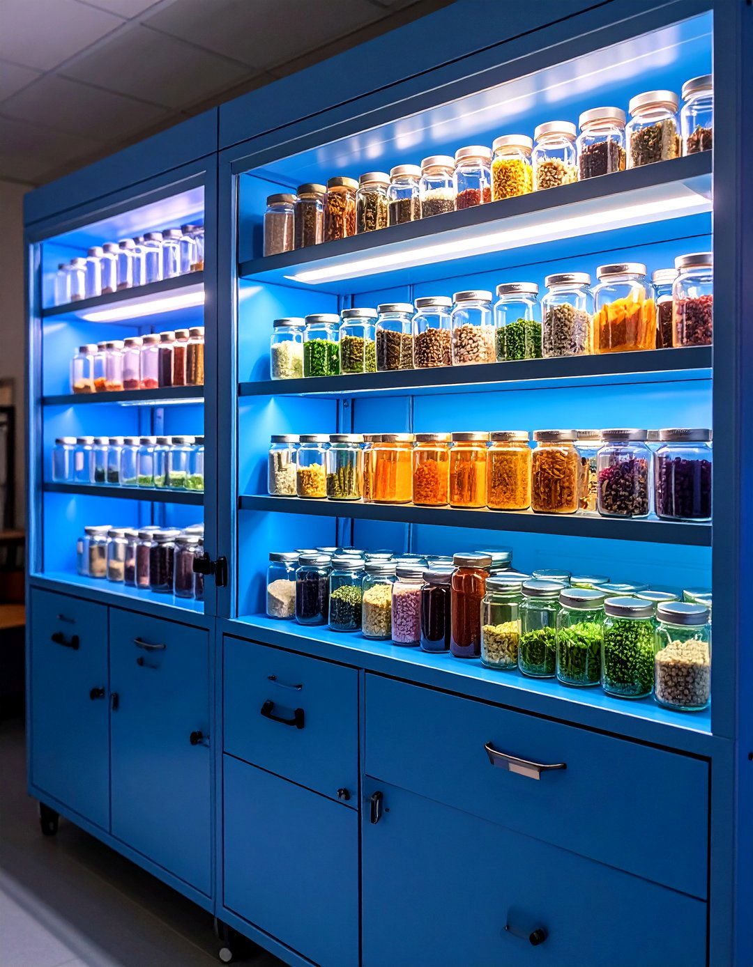 Laboratory Style Specimen Cabinet - 25 Seed Storage Ideas