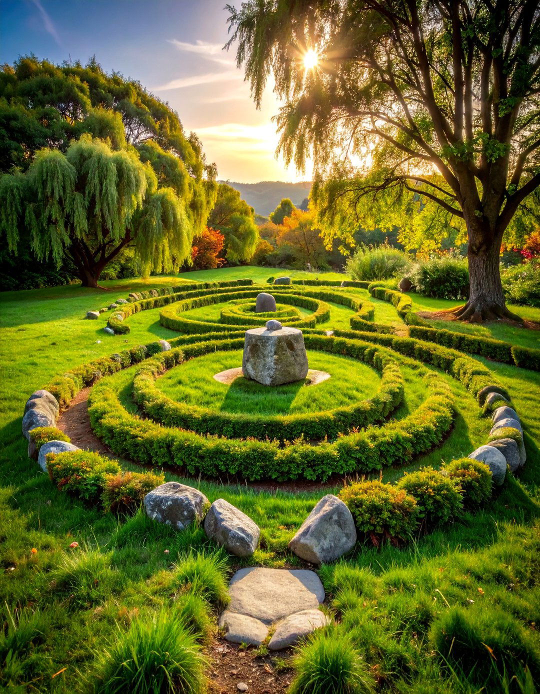 Labyrinth of Living Willow Garden Focal Point - 25 Garden Focal Point Ideas