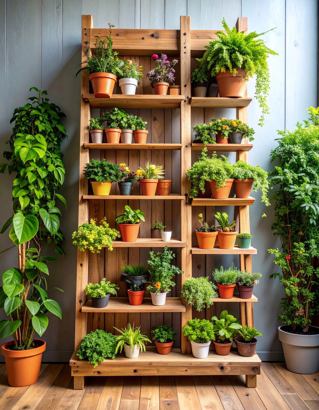 Ladder Vertical Planter Garden - 25 Vegetable Garden Ideas