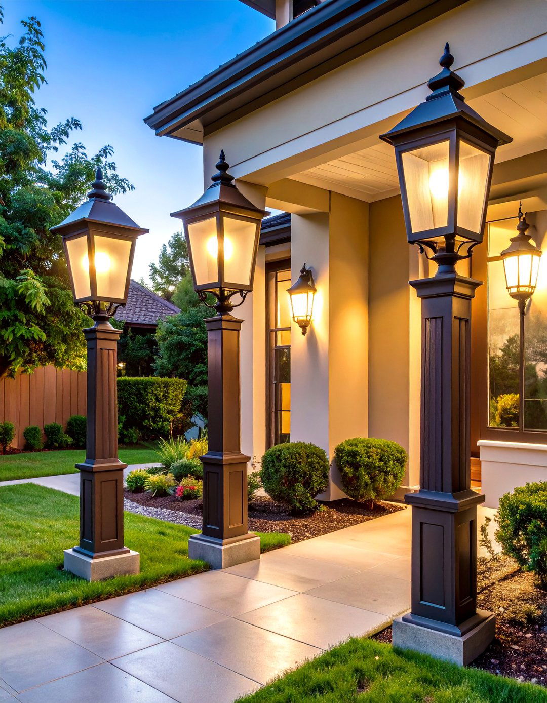 Lantern Style Driveway Lighting Heritage - 25 Driveway Lighting Ideas