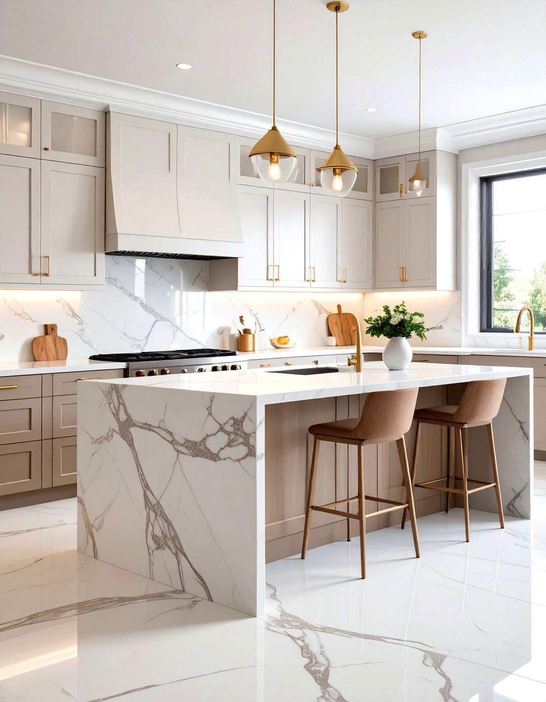 Large Format Porcelain Slabs - 25 Kitchen Splashback Ideas