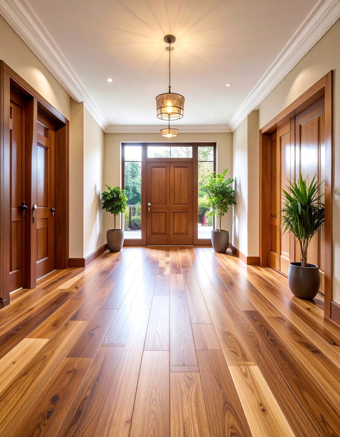 Large Format Wood Look Porcelain Planks - 25 Small Entryway Tile Floor Ideas