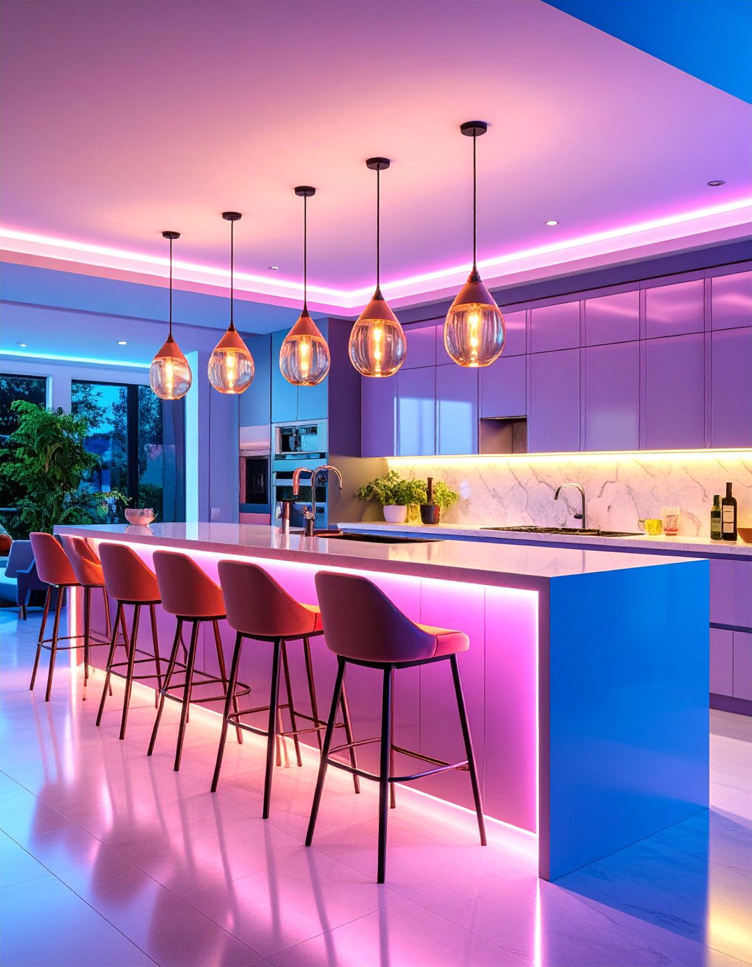 Large Open Concept Bar with Entertainment Focus - 25 Kitchen Bar Ideas