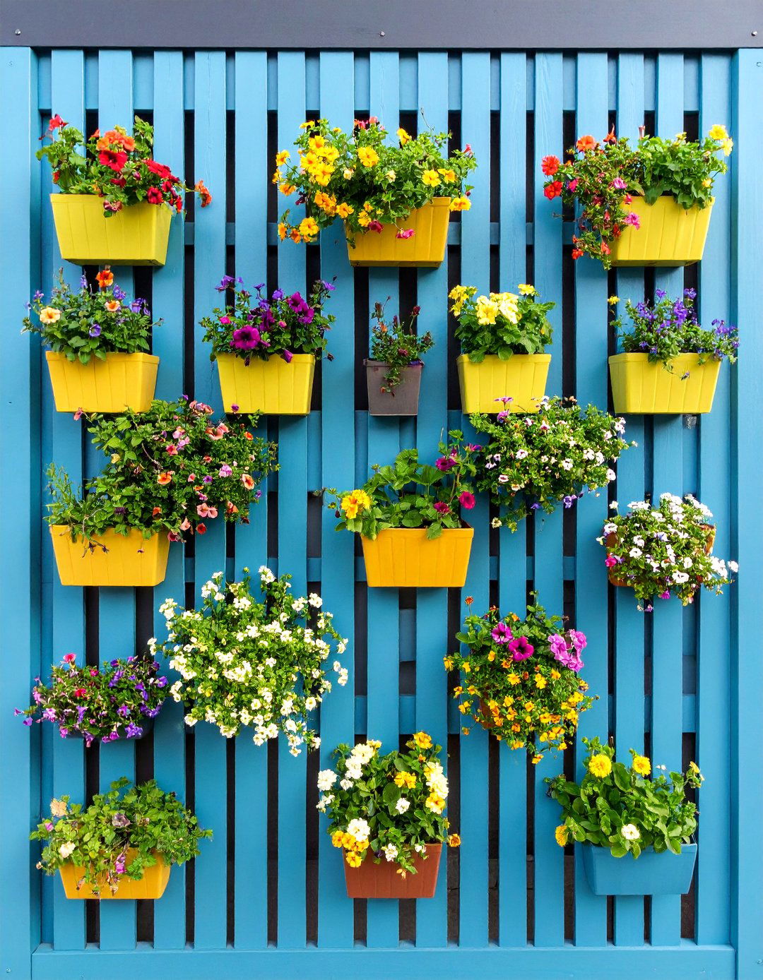 Lattice with Integrated Planters - 25 Deck Lattice Ideas
