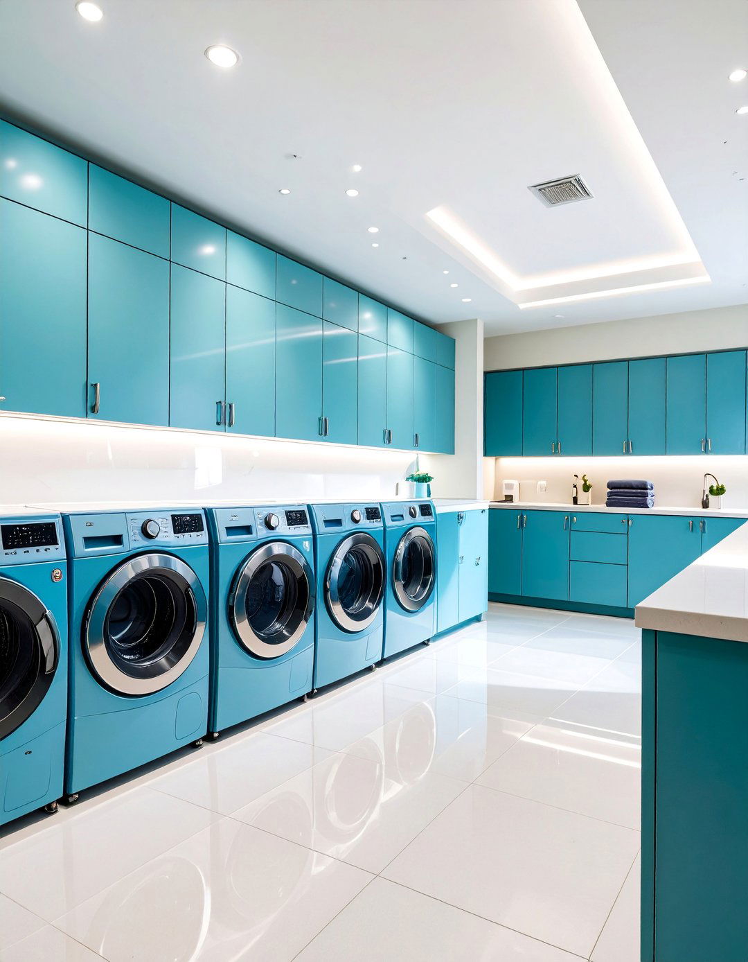 Laundry Room Functional Lighting with Bright Task Illumination - 25 Recessed Lighting Ideas