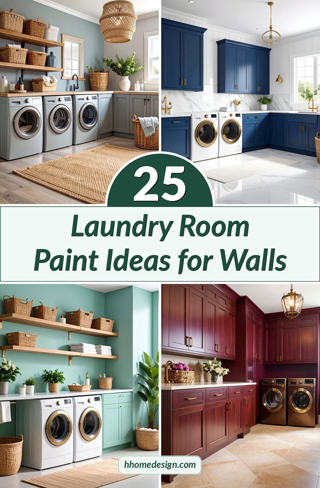 25 Laundry Room Paint Ideas for Walls