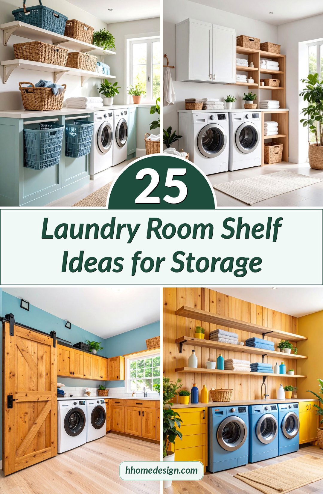 25 Laundry Room Shelf Ideas for Storage