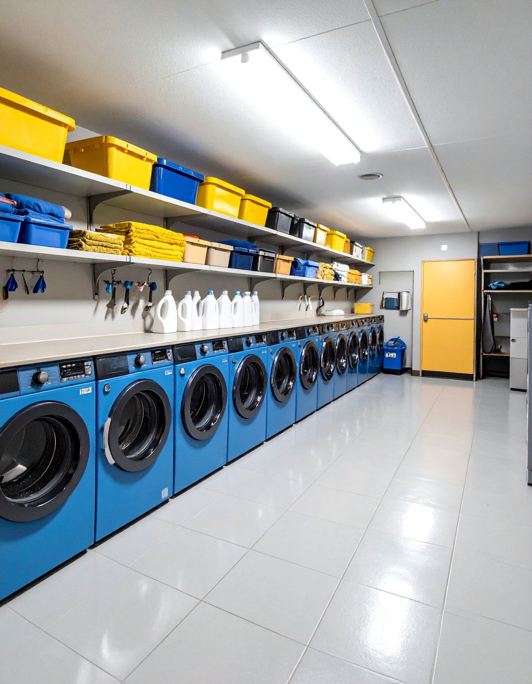 Laundry and Cleaning Supply Station - 25 Basement Storage Ideas