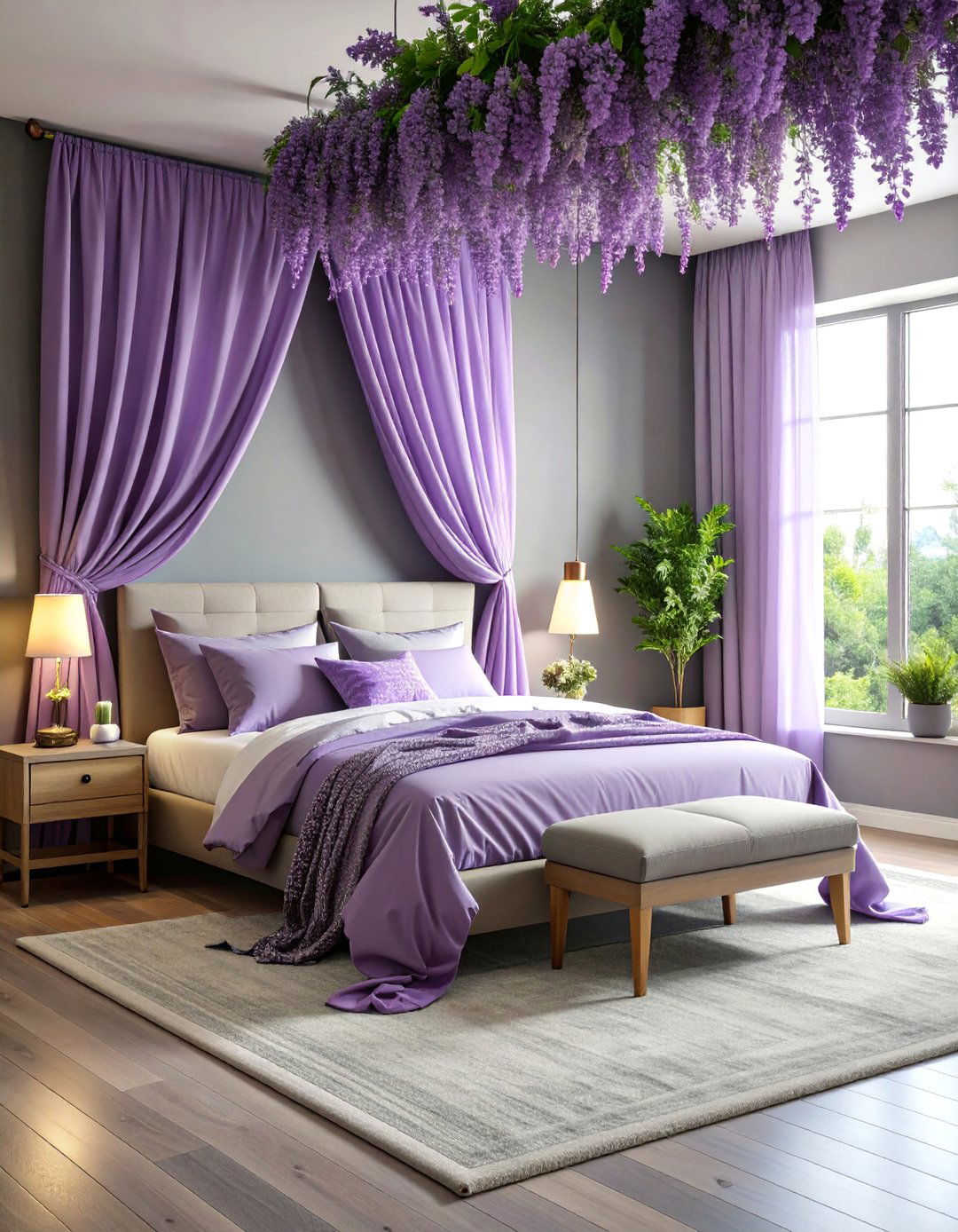 Lavender Curtains with Gray Walls - 25 What Color Curtains Go With Gray Walls