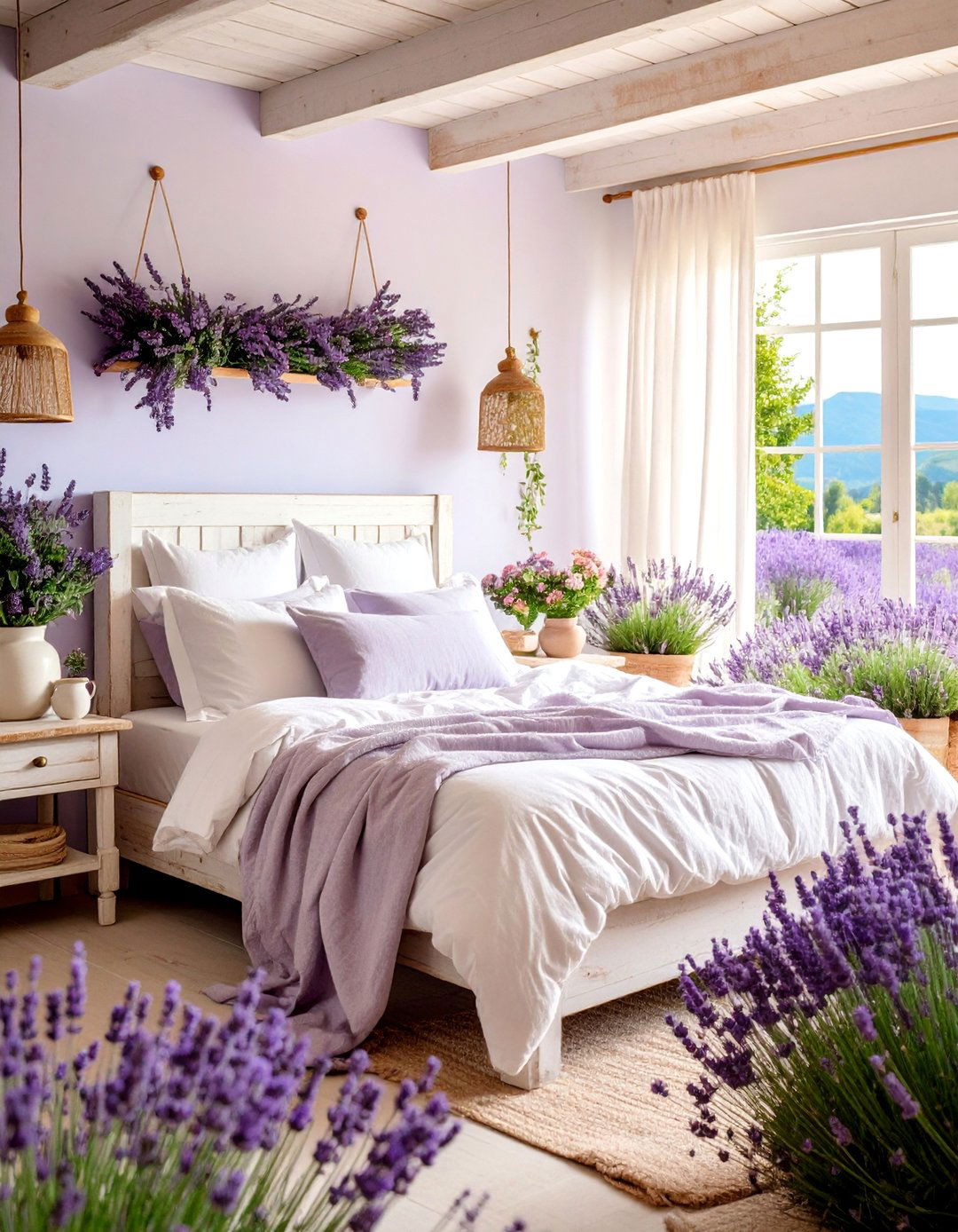 Lavender Fields Provence Bedroom - 25 Paris-themed Bedroom Ideas